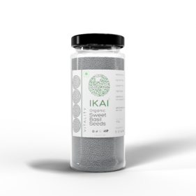 Organic Sweet Basil Seeds | Sabja | Customised for Vitality | High Protein | 100g