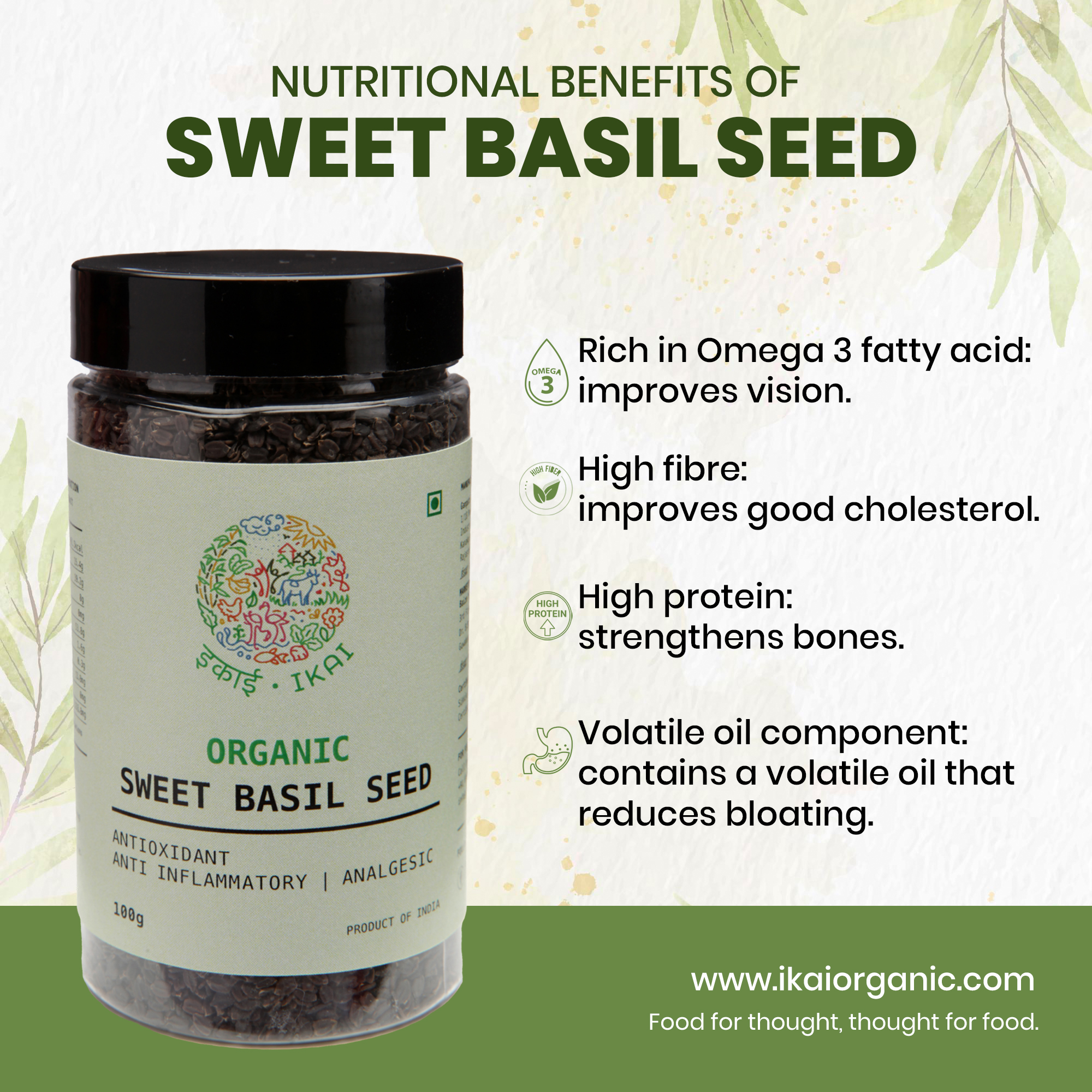 Buy Organic Sweet Basil Seed Online Best Brand for Organic Products