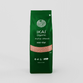 Organic Poha(Red) | Chivda | Chuda | Flattened Red Rice | Gluten Free | 500g