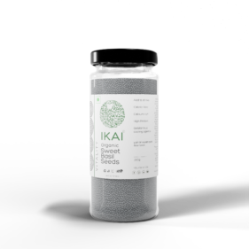 Organic Sweet Basil Seeds | Sabja | Customised for Vitality | High Protein | 100g