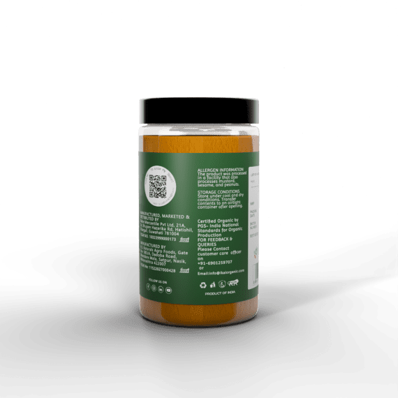 Organic Turmeric Powder - Back Side