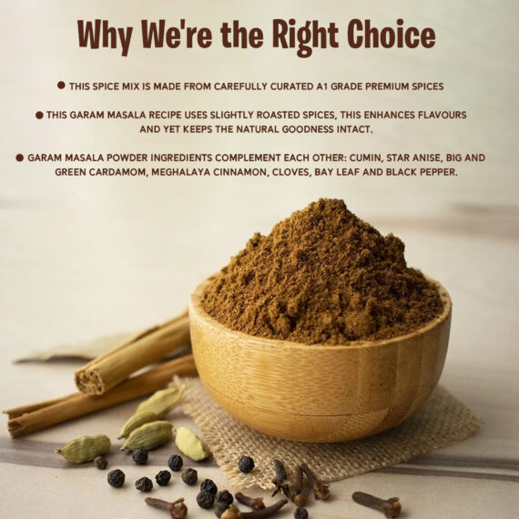 Natural Garam Masala Powder | Blended Spices | 100 gm