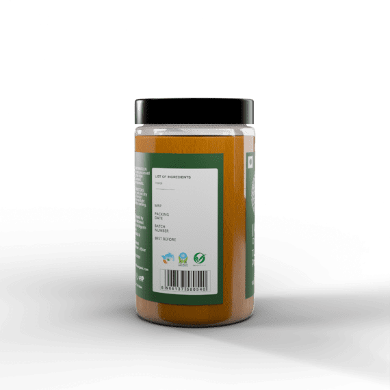 Organic Turmeric Powder - Right Side