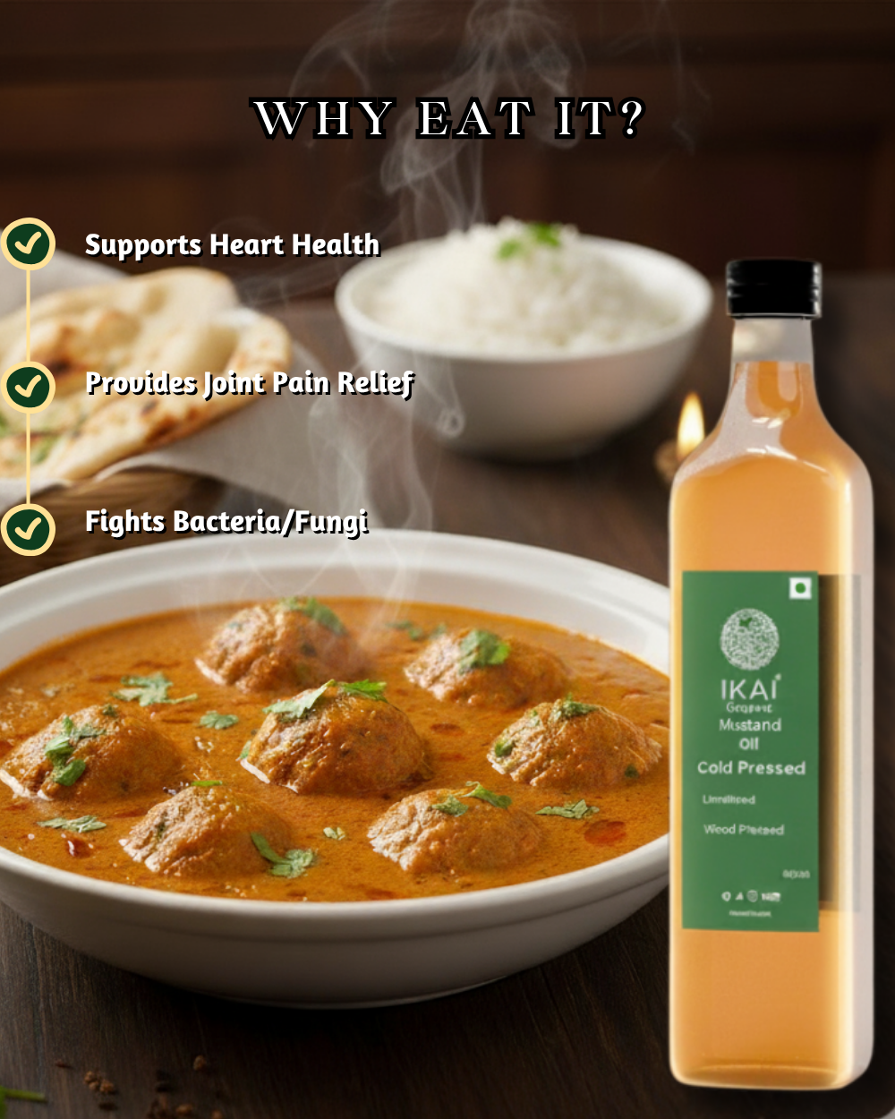 Organic Mustard Oil Sarson Ka tel - Ikai