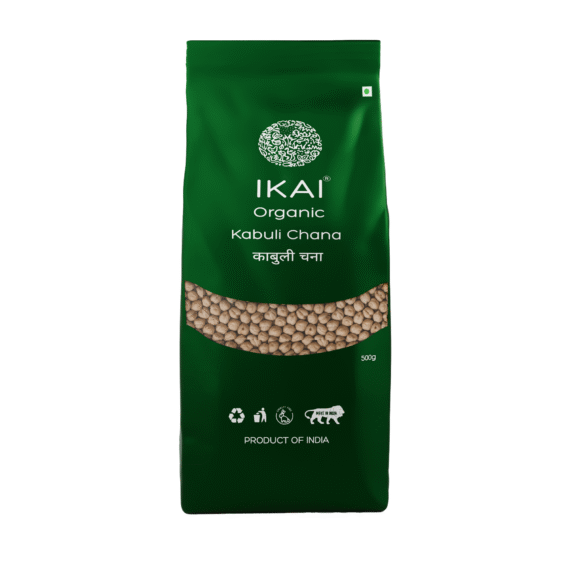 Organic Kabuli Chana | White Chickpea | Natural Protein Foods | 500g