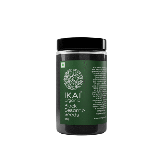 Organic Black Sesame Seeds | Kala Til | Healthy Seeds | Good Fats | 100g
