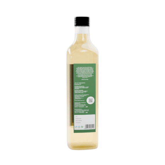 Organic Sunflower Oil | Cold Pressed | Wood Pressed | Unrefined | 1000ml