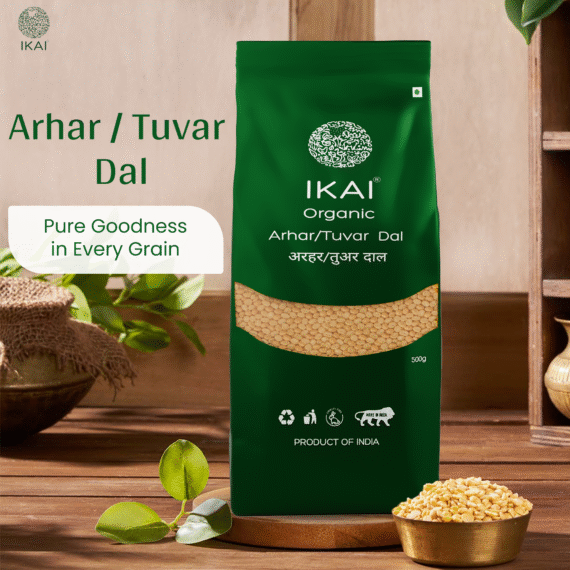 Organic Arhar/Tuvar Dal | Pigeon Pea | Gluten Free Indian Food | 500g
