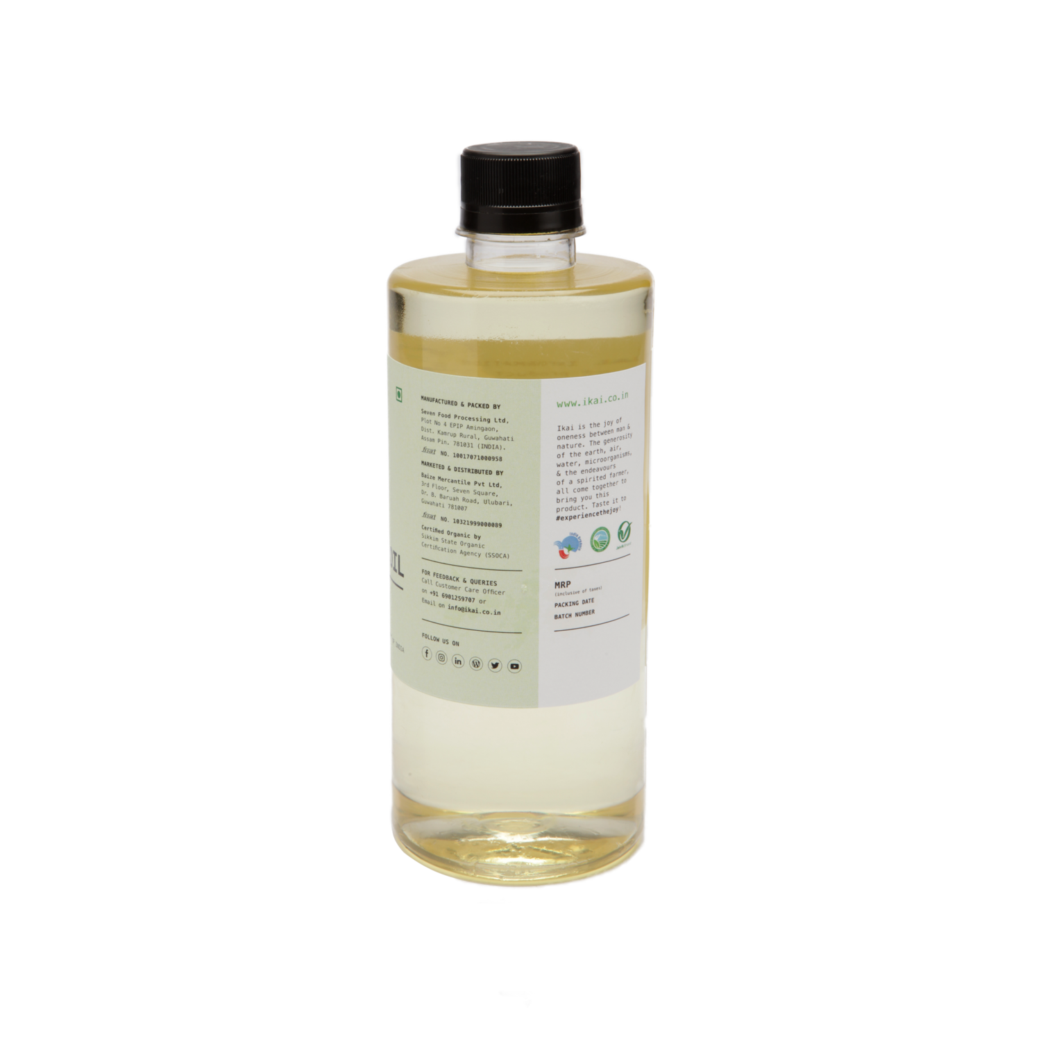 Organic Sunflower Oil 500ML - Ikai Organic
