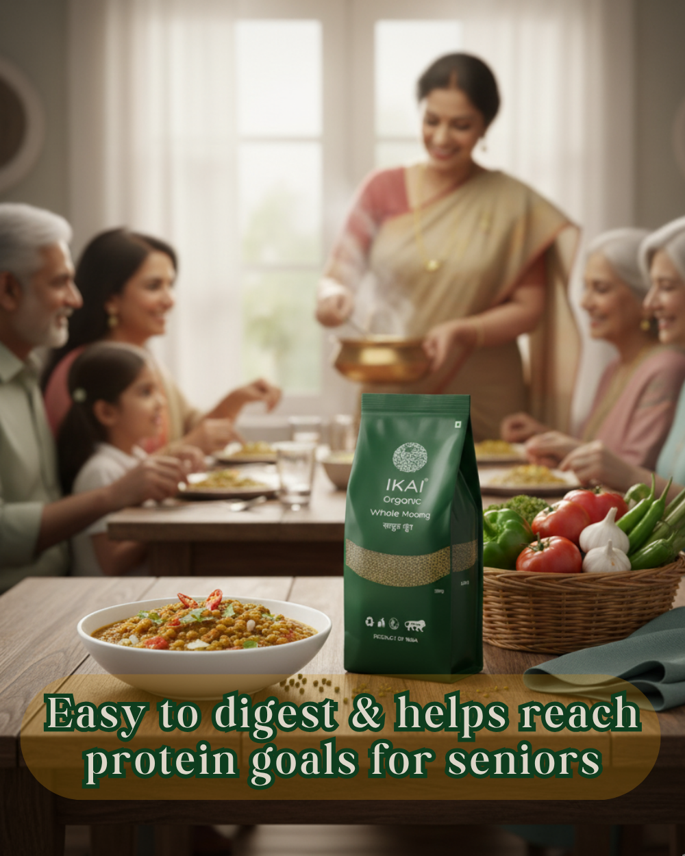 Organic Whole Moong Green Gram Gluten Free - Ikai